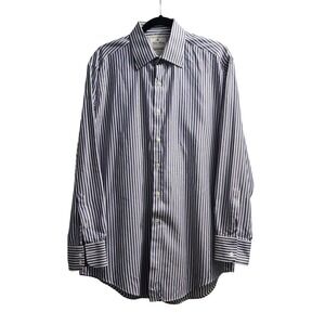 Brooks Brothers Striped Dress Shirt Button‎ Down Long Sleeve Career Size 16